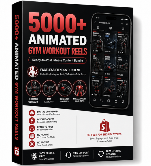 5000+ Animated Fitness Reels