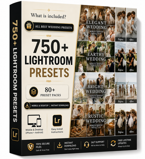 750+ Wedding Presets Bundle